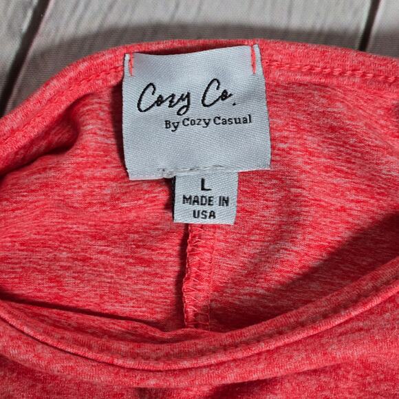 Cozy Co by Cozy Casual Tank Maxi Dress Heathered‎ Red L - Picture 3 of 7